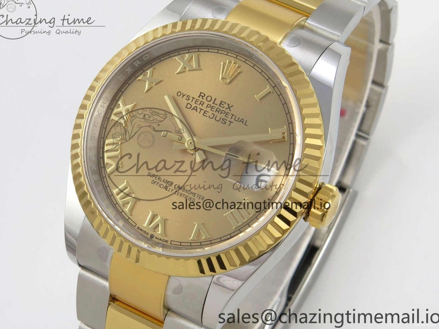 0111 DateJust 36 SS YG ARF 1:1 Best Edition 904L Steel YG Roman Dial on Oyster Bracelet SH SportInspired 101